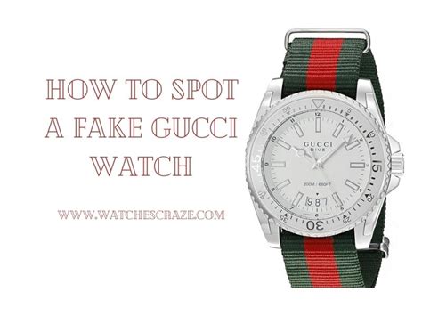 how to spot a fake gucci watch|gucci watches with crest.